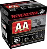 Winchester Ammo AASC208 AA Super Sport Sporting Clay 20 Gauge 2.75 78 oz 8 Shot 25 Per Box