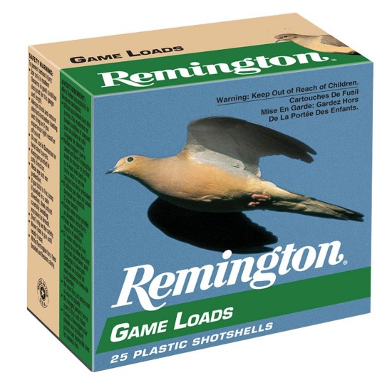 Remington Ammunition 20032 Game Load 12 Gauge 2.75 1 oz 8 Shot 25 Per Box
