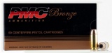 PMC 40B Bronze 40 SW 165 gr 1040 fps Jacketed Hollow Point JHP 50 Box