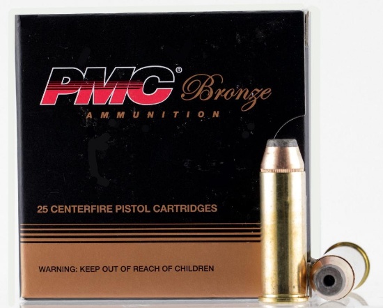PMC 44B Bronze 44 Rem Mag 180 gr 1750 fps Jacketed Hollow Point JHP 25 Box