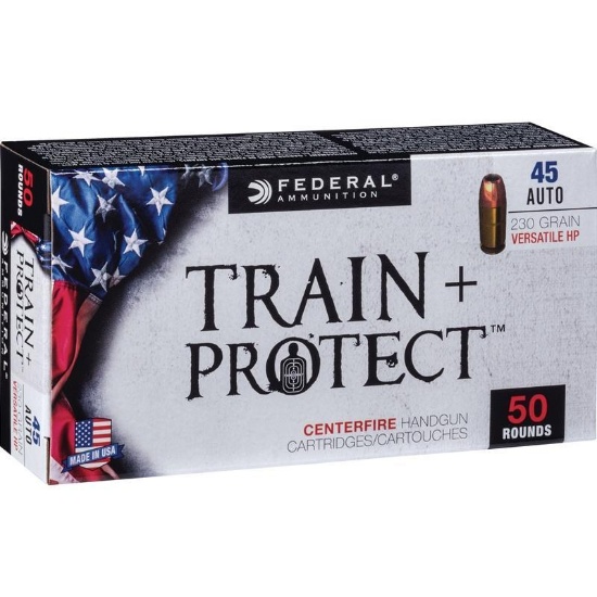 Federal TP45VHP1 Train Protect Training 45 ACP 230 gr Versatile Hollow ...