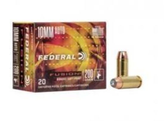 Federal P10SA Premium Hunting 10mm Auto 200 gr Swift AFrame SWFR 20 Per Box