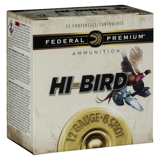 Federal HVF12H75 Premium HiBird 12 Gauge 2.75 1 14 oz 1330 fps 7.5 Shot 25 Bx