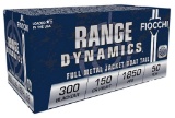 Fiocchi 300BLKC Range Dynamics Compete 300 Blackout 150 gr Full Metal Jacket BoatTail FMJBT 50 Per