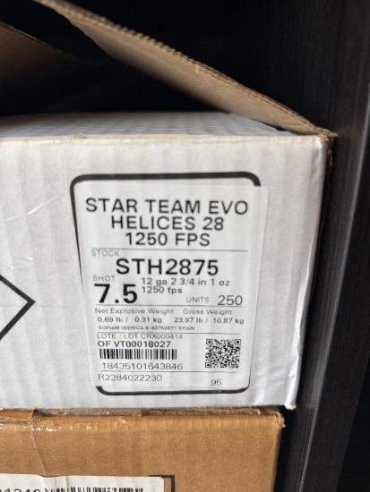 Rio Ammunition STH2875 Star Team EVO 12Gauge 2.75" 1oz 7.5Shot 25 Per Box