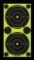 Birchwood Casey 34375 ShootNC Reactive Target SelfAdhesive Paper BlackYellow 3 Bullseye 240 Pack