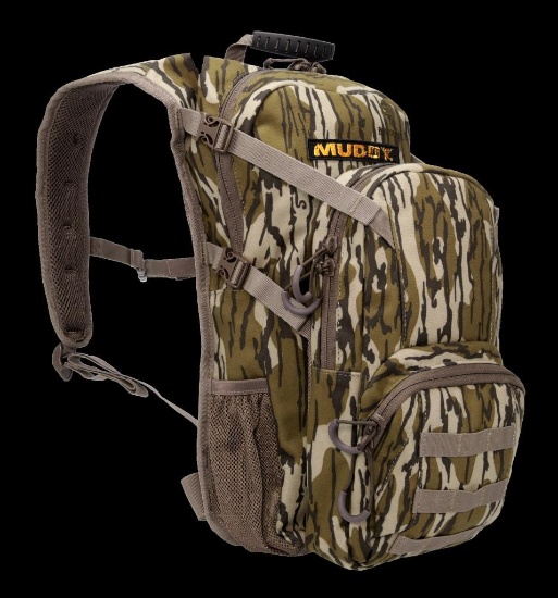 Muddy MUDBPK1075MO Pro 1075 Hunting Pack Mossy Oak Bottomland Polyester ZipperBuckles Closure