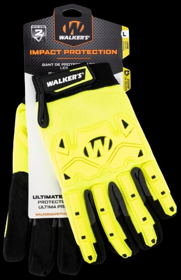 Walkers GWPSFHVFFIL2SM Impact Protection YellowBlack SyntheticSynthetic Leather Small