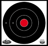 Birchwood Casey 35825 Dirty Bird 8 Bullseye Tagboard Hanging BlackWhite 25 Per Pkg