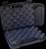 MTM CaseGard SS2500 Single Handgun Case Black Polypropylene Holds Handgun w 4 Barrel or Less