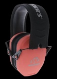 Walkers GWPRSMPASCOR Razor Slim Passive Muff 27 dB Over the Head CoralBlack Polymer