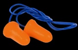 Walkers GWPCORDPLGBKT Corded Foam Ear Plugs 32 dB Orange with Blue Cord 50 Pair