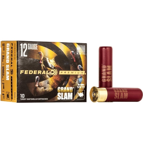Federal PFCX139F4 Premium Grand Slam 12 Gauge 3.50 2 oz 1200 fps 4 Shot 10 Box