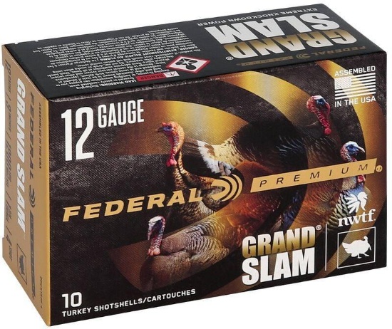 Federal PFCX157F4 Premium Grand Slam 12 Gauge 3 1 34 oz 4 Shot 10 Per Box
