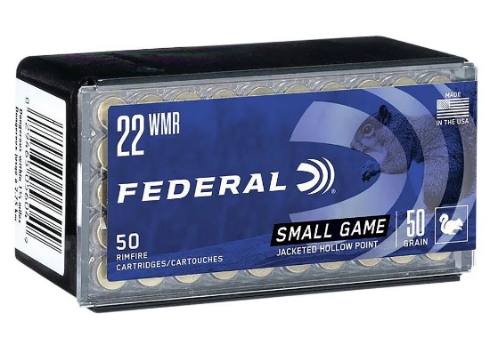 Federal 757 Small Game Target 22 WMR 50 gr Jacket Hollow Point 50 Per Box