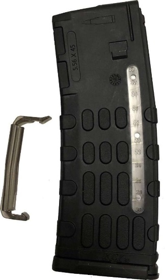 KCI USA AR-15 .223/5.56 NATO 30-Round Black Poly Magazine with Window