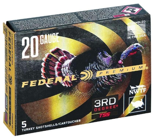 Federal Ptdx258567 Premium 3Rd Degree 20 Gauge 3 1 7/16 Oz 5,6,7 Shot 5 Bx