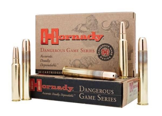 Hornady 8508 Dangerous Game Superformance 375 H&H Mag 270 Gr Interlock Boat Tail Soft Point 20 Bx