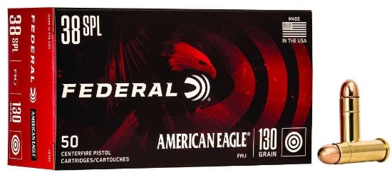 Federal Ae38K American Eagle 38 Special 130 Gr Full Metal Jacket (Fmj) 50 Bx