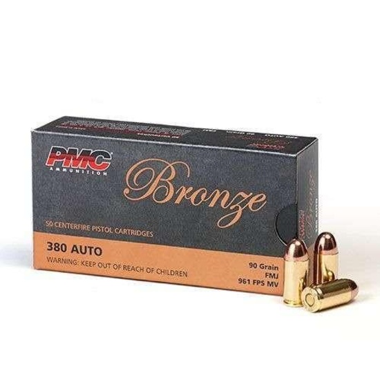 Pmc 380A Bronze 380 Acp 90 Gr Full Metal Jacket (Fmj) 50 Bx