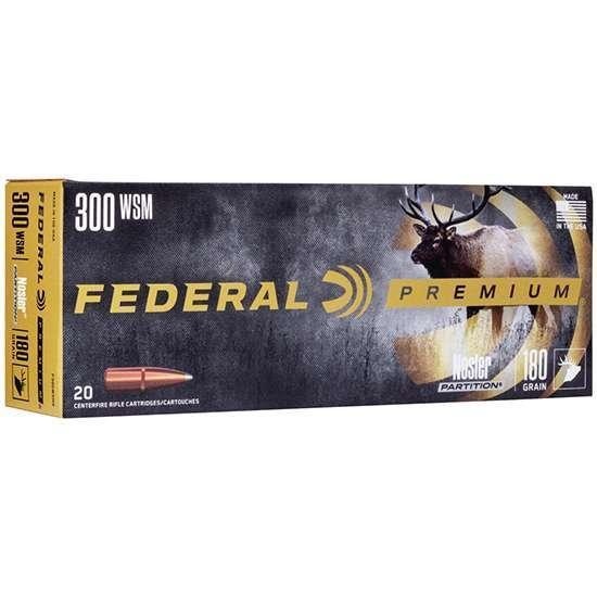 Federal P300Wsmb Premium 300 Wsm 180 Gr Nosler Partition (Np) 20 Bx