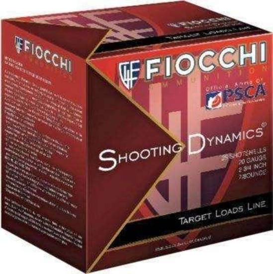 Fiocchi Shooting Dynamics Amo 12Ga 2.75 In 1 1/8 Oz #8 1165Fps 25Rd