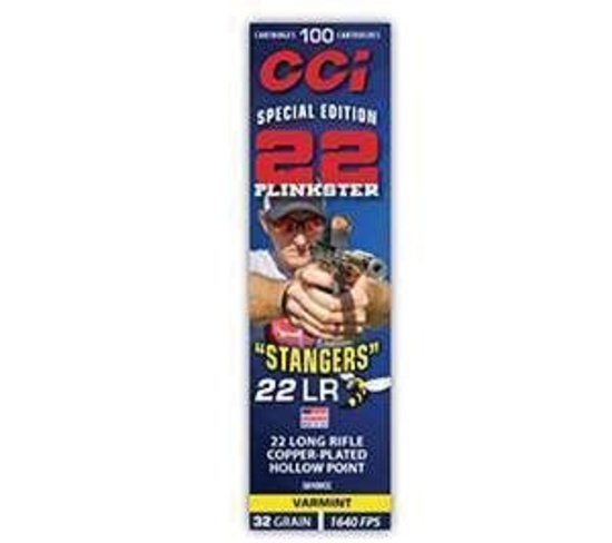 Cci 50100Cc Varmint Stangers 22 Lr 32 Gr Copper Plated Hollow Point (Cphp) 100 Bx