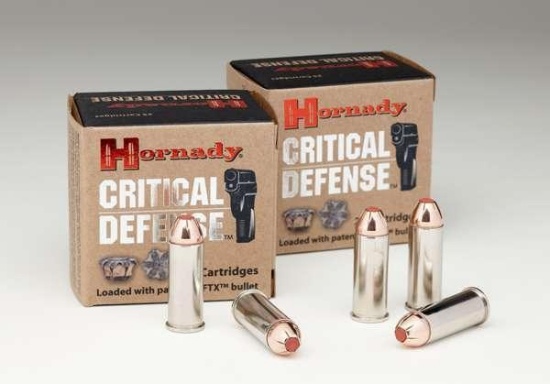 Hornady 90700 Critical Defense 44 S&W Spl 165 Gr Flex Tip Expanding 20 Bx