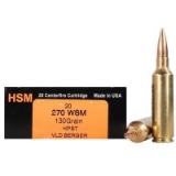 Hsm Ber270Wsm130 Trophy Gold 270 Wsm 130 Gr Match Very Low Drag 20 Bx