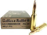 Sellier & Bellot Sb65A Rifle 6.5 Creedmoor 140 Gr Full Metal Jacket Boat Tail (Fmjbt) 20 Bx