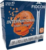 Fiocchi Intl Trap/Skeet Amo 12Ga 2.75 In 24 Grams 7.5 Oz 1350 Fps 25-Rd