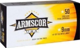 Armscor Ammo 9Mm 147Gr Fmj 50/20