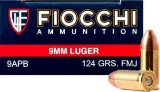 Fiocchi Amo 9Mm Luger 124Gr Fmj 50-Rd