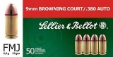 Sellier & Bellot Sb380A Handgun 380 Acp 92 Gr Full Metal Jacket (Fmj) 50 Bx