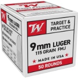 Winchester Usa Amo 9Mm 115Gr Fmj 50Rd