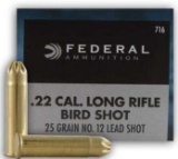 Federal 716 Game-Shok 22 Lr 25 Gr #12 Lead Bird Shot 50 Bx