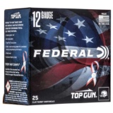 Federal Tgl12Us8 Top Gun Special Edition Red, White & Blue 12 Gauge 2.75 1 1/8 Oz 8 Shot 25 Bx