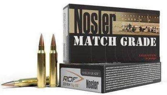 Nosler 60130 Match Grade Rdf 223 Rem 70 Gr Hollow Point Boat Tail (Hpbt) 20 Bx