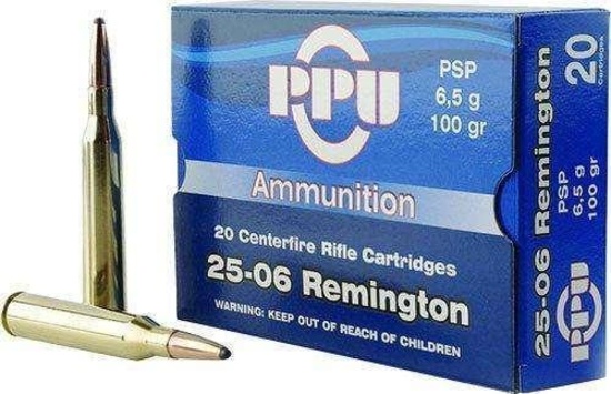 Ppu Pp2506P Standard Rifle 25-06 Rem 100 Gr Pointed Soft Point (Psp) 20 Bx