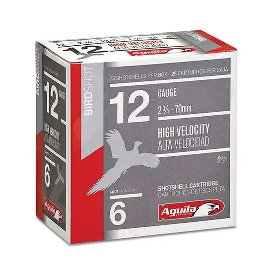 Aguila 1Chb1206 Field 12 Gauge 2.75 1 1/4 Oz 6 Shot 25 Bx