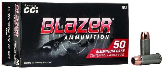 Cci 3556 Blazer 44 S&W Spl 200 Gr Jacketed Hollow Point (Jhp) 50 Bx