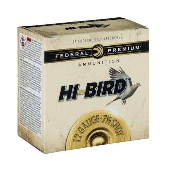 Federal Hvf12H75 Premium Upland Hi-Bird 12 Gauge 2.75 1 1/4 Oz 7.5 Shot 25 Bx