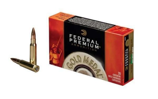Federal Gm308M Gold Medal 308 Win 168 Gr Sierra Matchking Boat-Tail Hollow Point (Bthp) 20 Bx