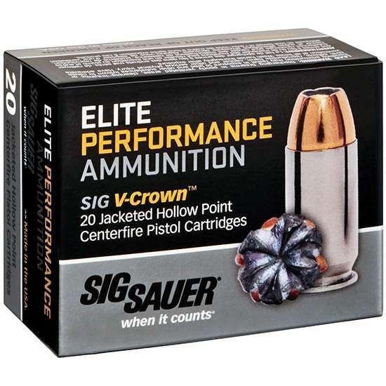 Ammo, 9Mm, 115Gr, Elite V-Crown, Jhp, Box/20