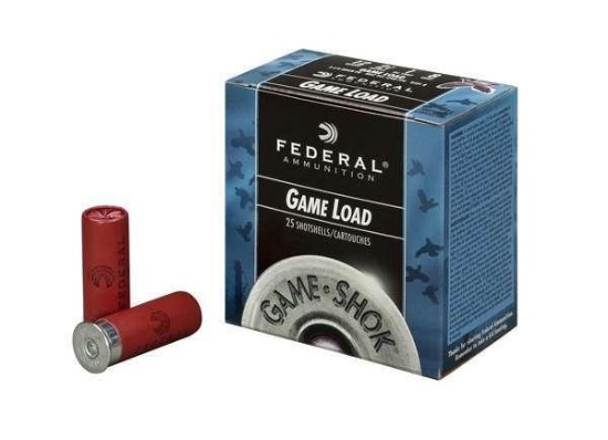 Federal H2008 Game-Shok Upland 20 Gauge 2.75 7/8 Oz 8 Shot 25 Bx