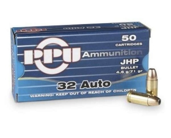 Ppu Ppd32A Defense 32 Acp 71 Gr Jacketed Hollow Point (Jhp) 50 Bx