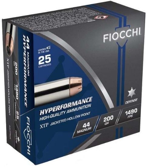 Fiocchi Amo 44 Rem Mag 200Gr Xtphp 25-Rd