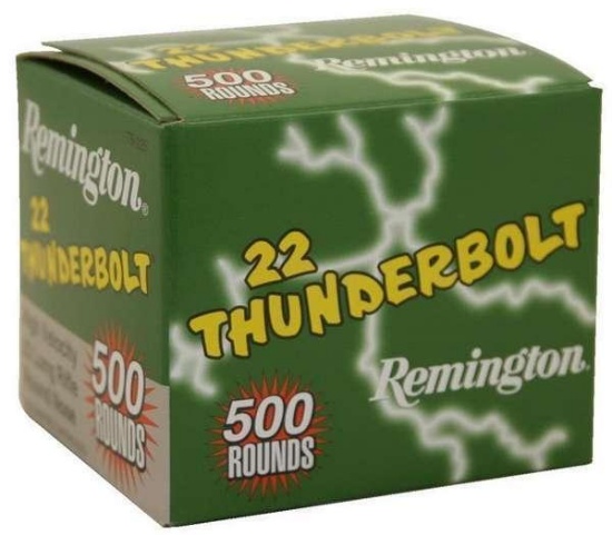 Remington Ammunition Tb22B Thunderbolt 22 Lr 40 Gr Round Nose (Rn) 500 Bx