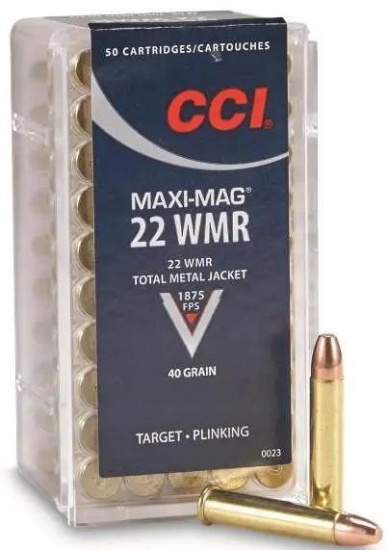 Cci 0023 Target & Plinking Maxi-Mag 22 Mag 40 Gr Total Metal Jacket (Tmj) 50 Bx