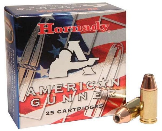 Hornady 90224 American Gunner 9Mm Luger +P 124 Gr Xtp Hollow Point 25 Bx